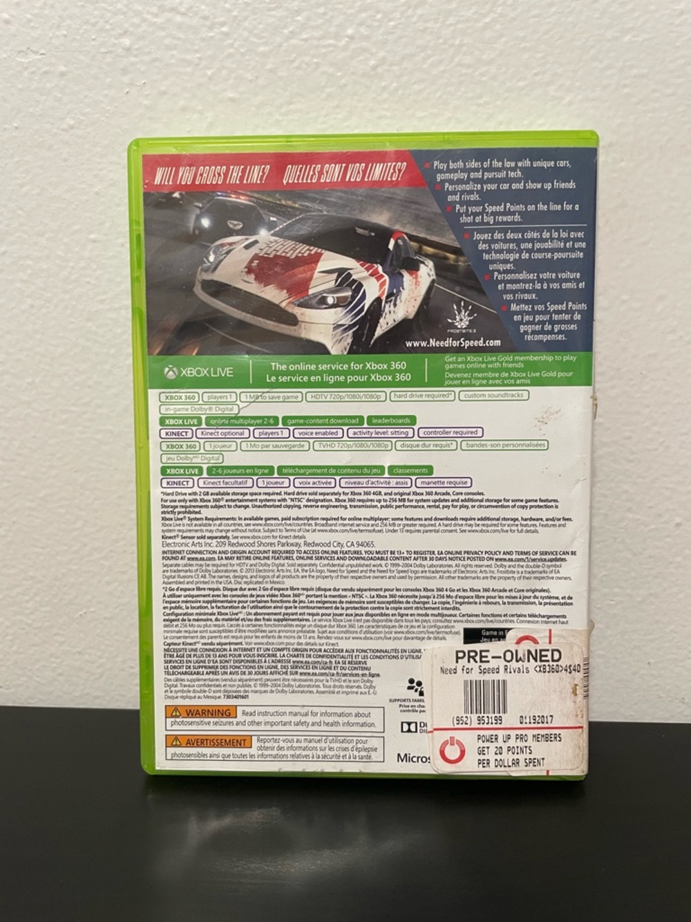 Need For Speed Rivals Xbox 360 Microsoft Video Game Racing 2013 - Picture 4 of 4